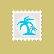 Palm vector stamp