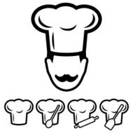 Chef Hat Icons Set N2