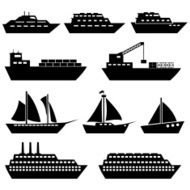 Ship and boat icons N2