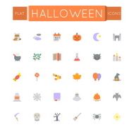 Vector Flat Halloween Icons