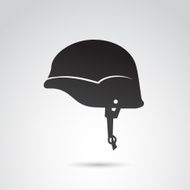 Soldier helmet icon