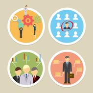Vector human resources icons N2