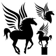 Prancing Pegasus Silhouette