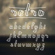 Hand drawn calligraphic font N3