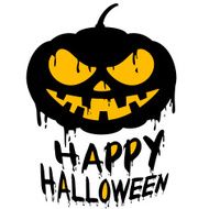 Happy Halloween with Jack o lantern pumpkin N4