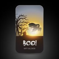 Halloween Greeting Card Design Template N2