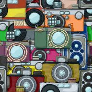 Vintage camera pattern N2