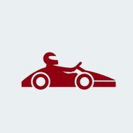 Kart with driver icon N2