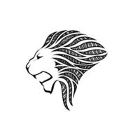 Lion Head Silhouette N12