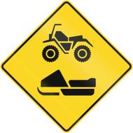 Snowmobile And ATV Warning in Canada N2