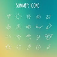 Summer icon set N3