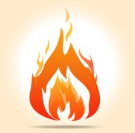 vector fire symbol