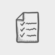 Checklist sketch icon