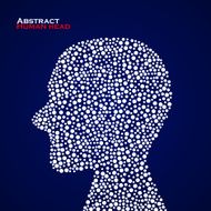 Abstract human head Vector illustration Eps 10 N3