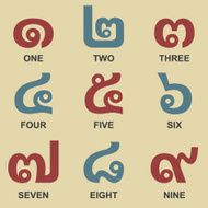 Thai Number Color Series