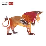 Animals Watercolor vector illustration N5