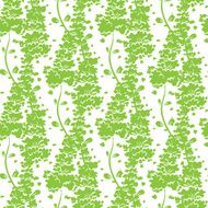 Vector Vibrant Green Plants Seamless Pattern
