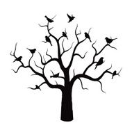 Tree and Black Birds N4