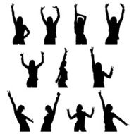 Dance girl silhouette N2