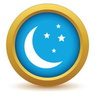 Gold moon icon