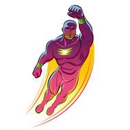 Superhero Vector illustration on a background N8