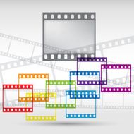 Abstract background with a film strip Vector Eps 10
