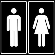 Vector a man and lady toilet sign Illustration EPS10 N16