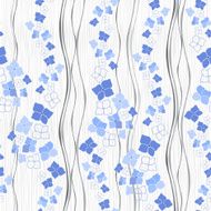 Seamless vector pattern with abstract flowers Hand-drawn floral background N2