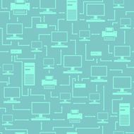 Seamless digital pattern with electronic devices