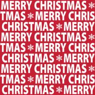 Seamless Merry Christmas Pattern