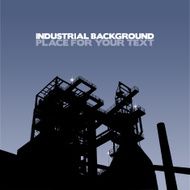 Silhouette of a factory N2