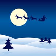 Christmas card with Santa N3