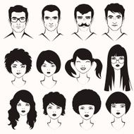 men and woman face N2