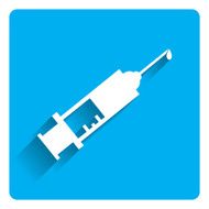Syringe with drop icon
