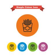 French fries icons