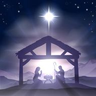 Christmas Manger Nativity Scene