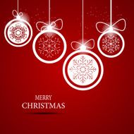 Christmas Snowflakes Background Vector Illustration N31