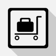 Vector Baggage Claim Public Information Sign Illustration EPS10 N9