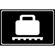 Vector Baggage Claim Public Information Sign Illustration EPS10 N12