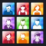 Social Avatar Icons Set