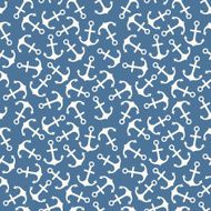 Seamless vector pattern of anchor shape and line N10