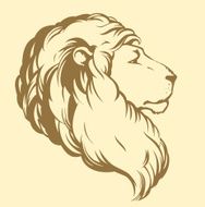 Lion Vector drawing