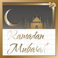 Ramadan Kareem Vector Illustration Greeting Card N23