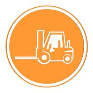 Forklift Vector icon