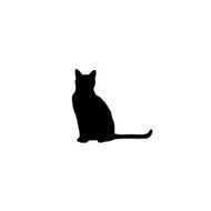 Cat Silhouette N86