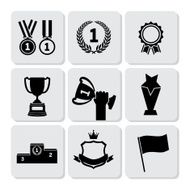 trophy and awards icons set N16