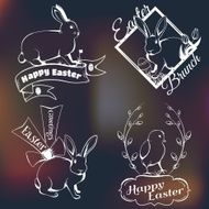 Happy easter logo
