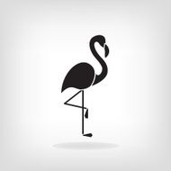 Stylized silhouette of a Flamingo N2