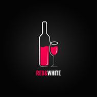 wine bottle glass design background