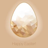 easter egg in the style of crystal